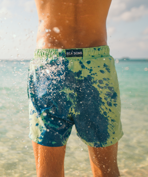 Color-changing Beach Shorts Men Quick Dry Swimwear Beach
