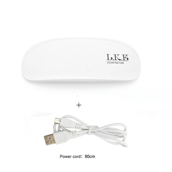 LKE Folded Nail Dryer 36W UV Lamp For LED Gel Portable Nail Lamp Arched Shaped Lamps for Nail Art Perfect Thumb Drying Solution