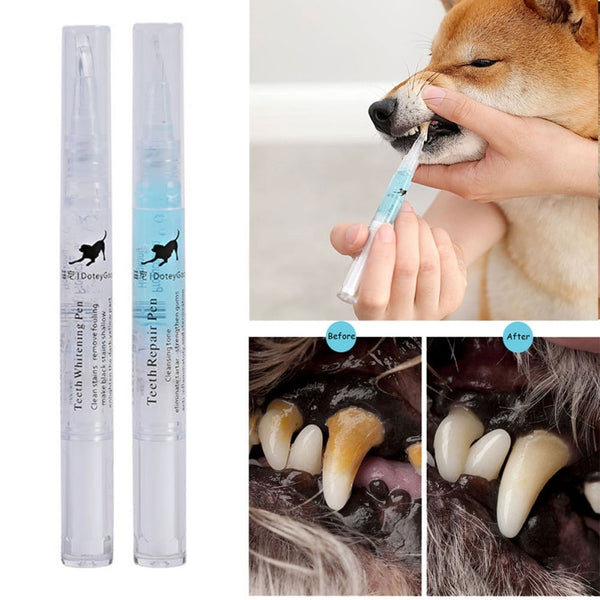 3/5ml Pets Teeth Cleaning Tool Dogs Cats Tartar Remover Dental Stones Scraper Plastic Cleaning Pen Cleaning Tools