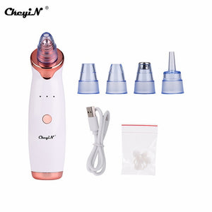 Electric Vacuum Suction Cleaner Face Cleaning Blackhead Removal Black Spot Facial Cleansing Machine Skin Scrubber Pore Cleanser