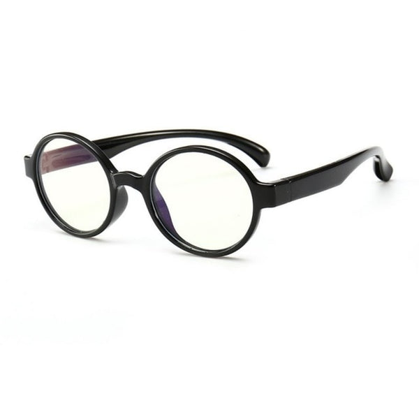 Bendable Children Optical Glasses Flexible One-piece Safe Eyeglasses Plain Mirror Silicone Anti-blue Light Goggles Eyewear Frame