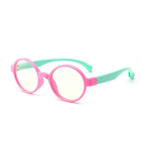 Bendable Children Optical Glasses Flexible One-piece Safe Eyeglasses Plain Mirror Silicone Anti-blue Light Goggles Eyewear Frame
