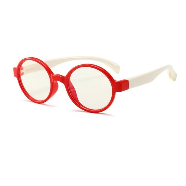 Bendable Children Optical Glasses Flexible One-piece Safe Eyeglasses Plain Mirror Silicone Anti-blue Light Goggles Eyewear Frame