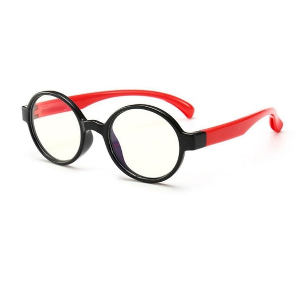 Bendable Children Optical Glasses Flexible One-piece Safe Eyeglasses Plain Mirror Silicone Anti-blue Light Goggles Eyewear Frame