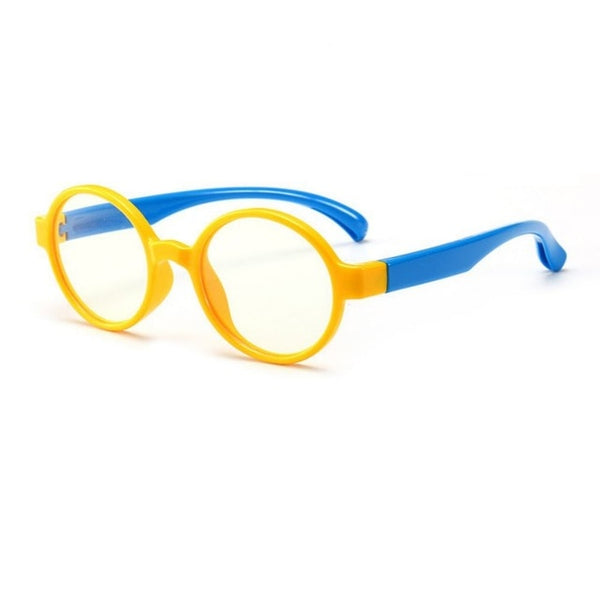 Bendable Children Optical Glasses Flexible One-piece Safe Eyeglasses Plain Mirror Silicone Anti-blue Light Goggles Eyewear Frame