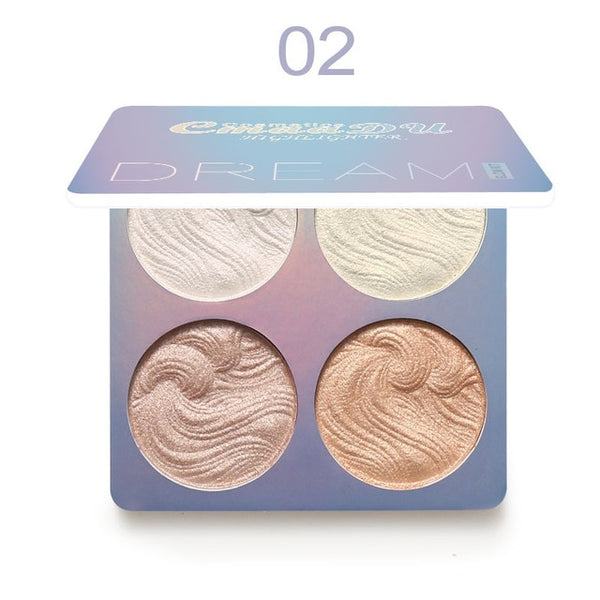 illuminator Highlighter Makeup Glow Kit Face Brighten Contouring Shimmer Shiny Liquid Highlighter Powder Palette Bronzer