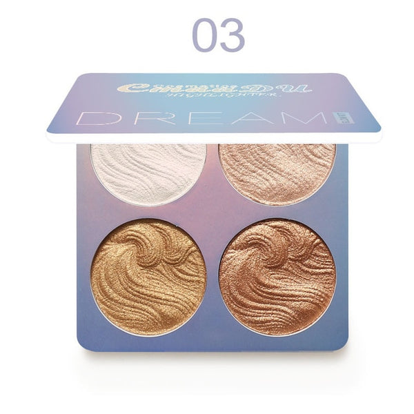 illuminator Highlighter Makeup Glow Kit Face Brighten Contouring Shimmer Shiny Liquid Highlighter Powder Palette Bronzer