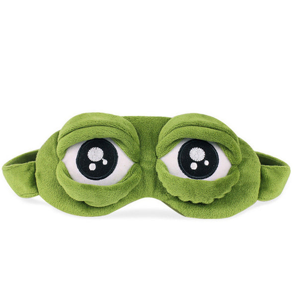 OutTop new Cute Eyes Cover The Sad 3D Eye Mask Cover Sleeping Rest Sleep Anime Funny Gift  best seller Frog eye mask Z0426 5 30