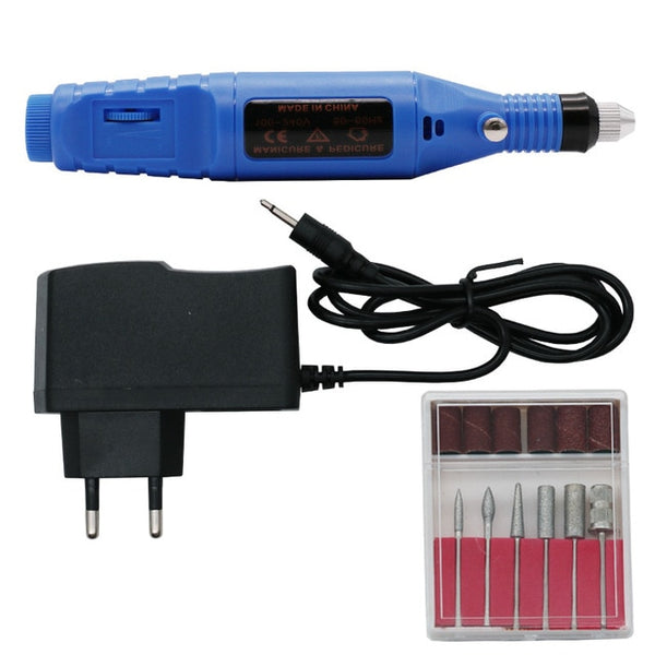 QSTEXPRESS 100V-240V Mini Electric Engraving Pen DIY  Set Power Tool Accessories