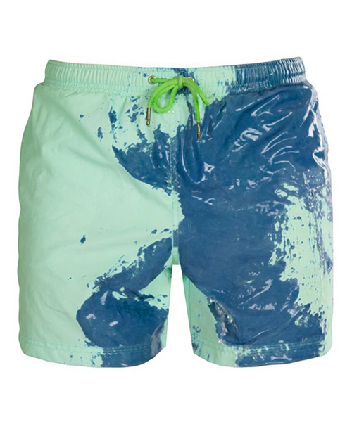 Color-changing Beach Shorts Men Quick Dry Swimwear Beach
